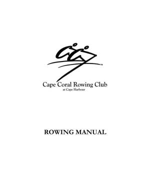 CCRC Rowing Manual
