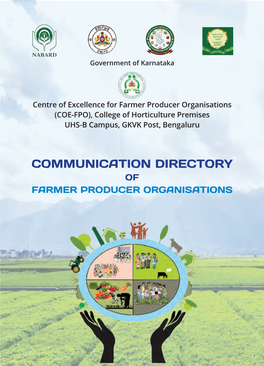 Communication Directory of Farmer Producer Organisations