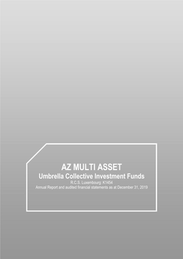 AZ MULTI ASSET Umbrella Collective Investment Funds R.C.S