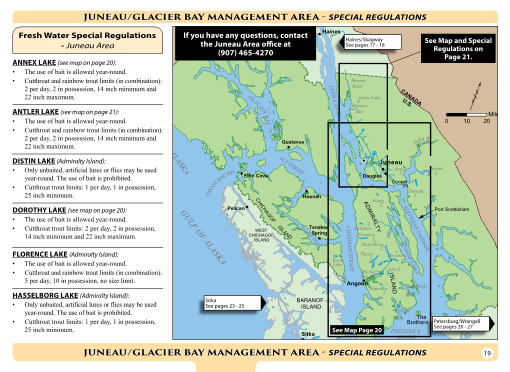 Juneau-Glacier Bay Special Regulations