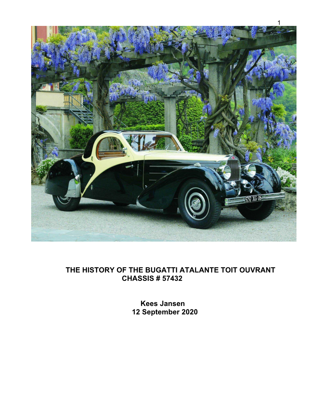 Geschiedenis of Bugatti 57432