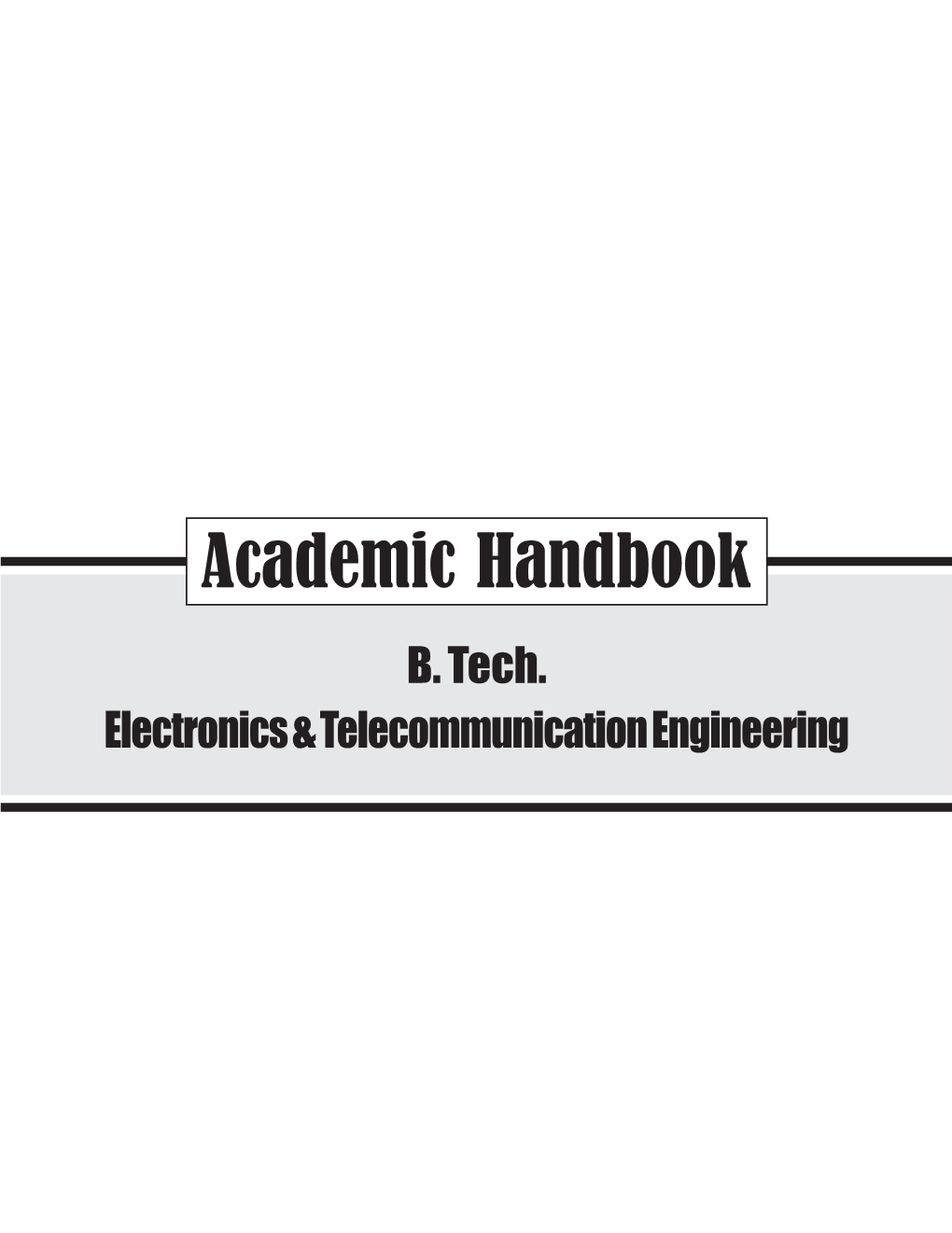 Academic Handbook B