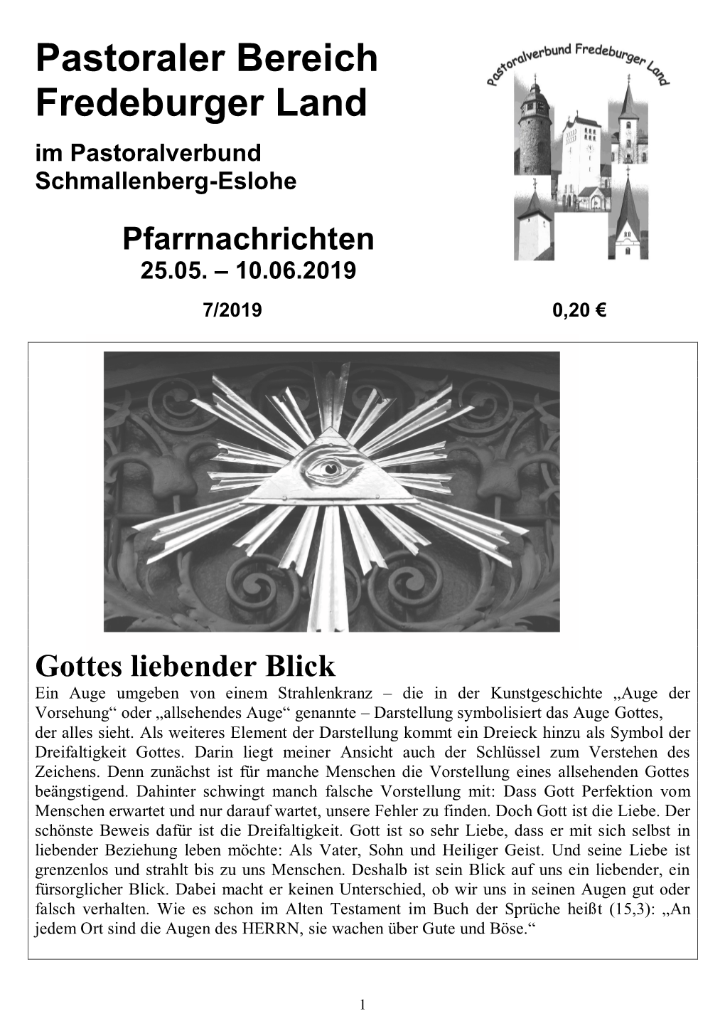 Pastoraler Bereich Fredeburger Land Im Pastoralverbund Schmallenberg - Eslohe