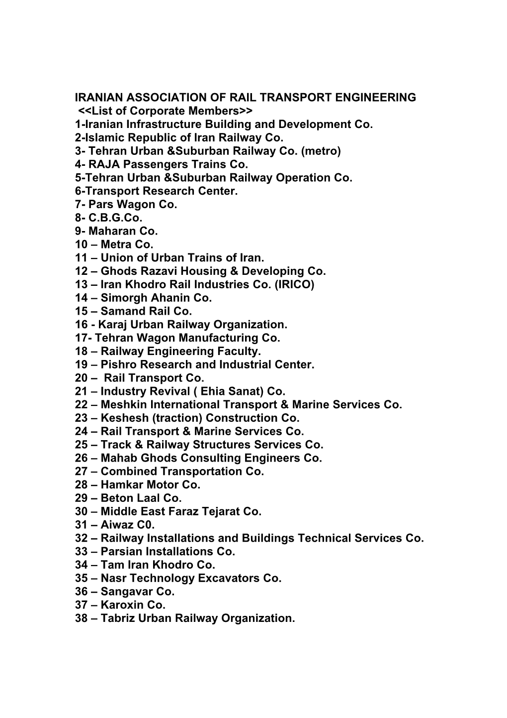 Iranian Association of Rail Transport Engineering