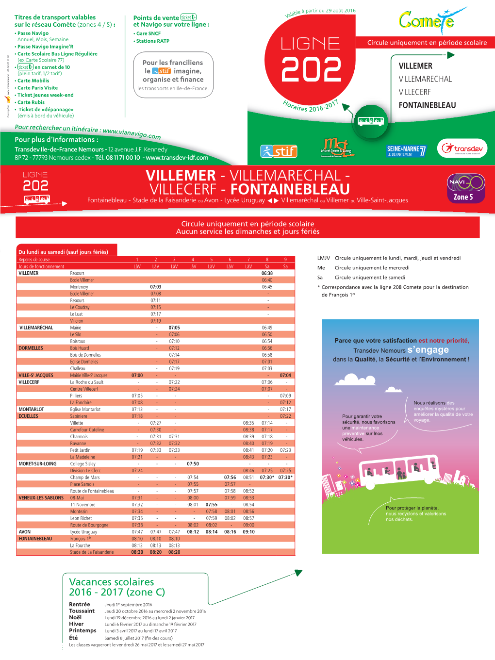 VILLEMER (Plein Tarif, 1/2 Tarif) Le Imagine, • Carte Mobilis Organise Et Finance VILLEMARECHAL • Carte Paris Visite Les Transports En Ile-De-France