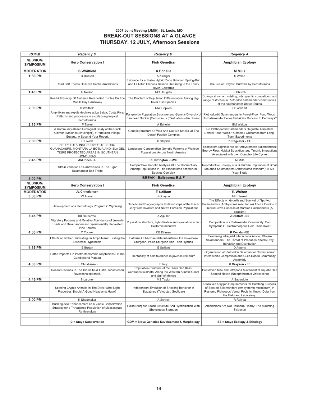 JMIH 2007 Program MAY 16 DRAFT