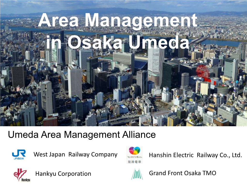 Area Management in Osaka Umeda