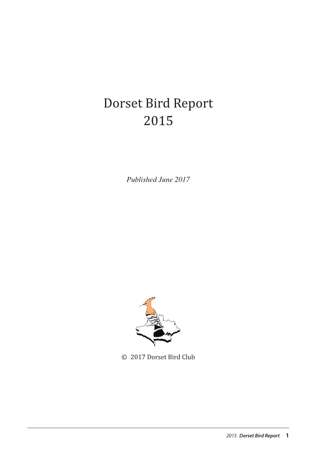 Dorset Bird Report 2015