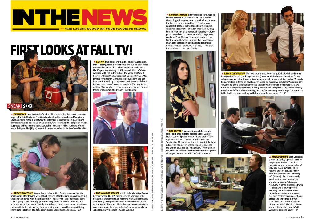 First Looks at Fall TV! It’S Screwed In.’” —David Kronke