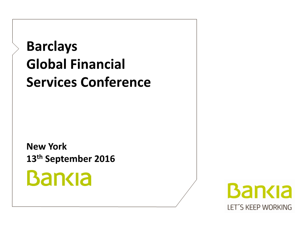 Barclays Global Financial Services Conference