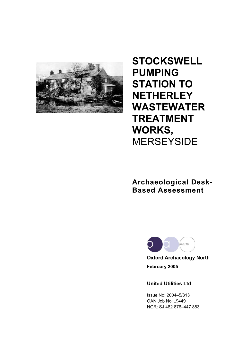 Stockswell Pumping Station to Netherley Wastewater Treatment Works, Merseyside
