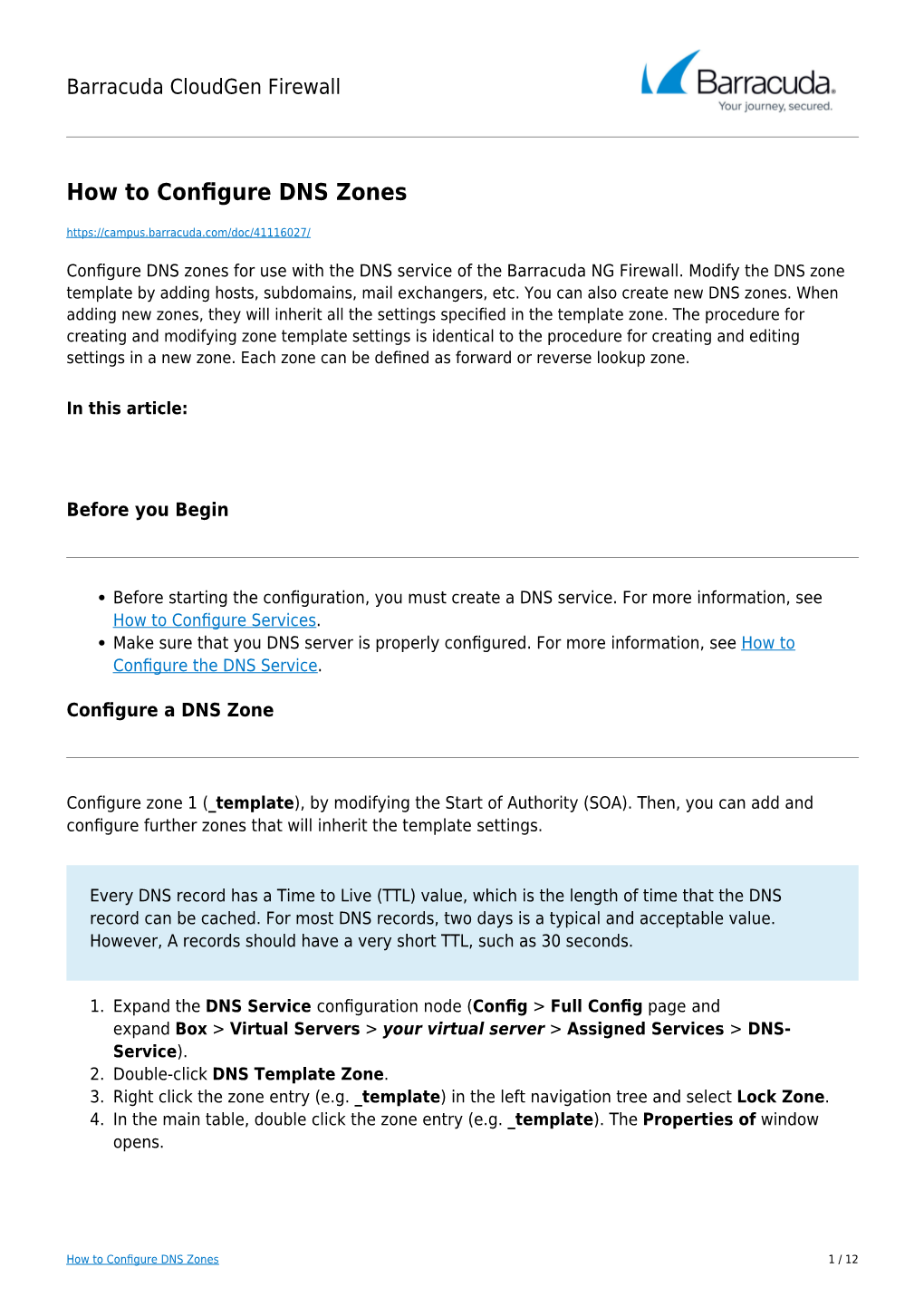 How to Configure DNS Zones