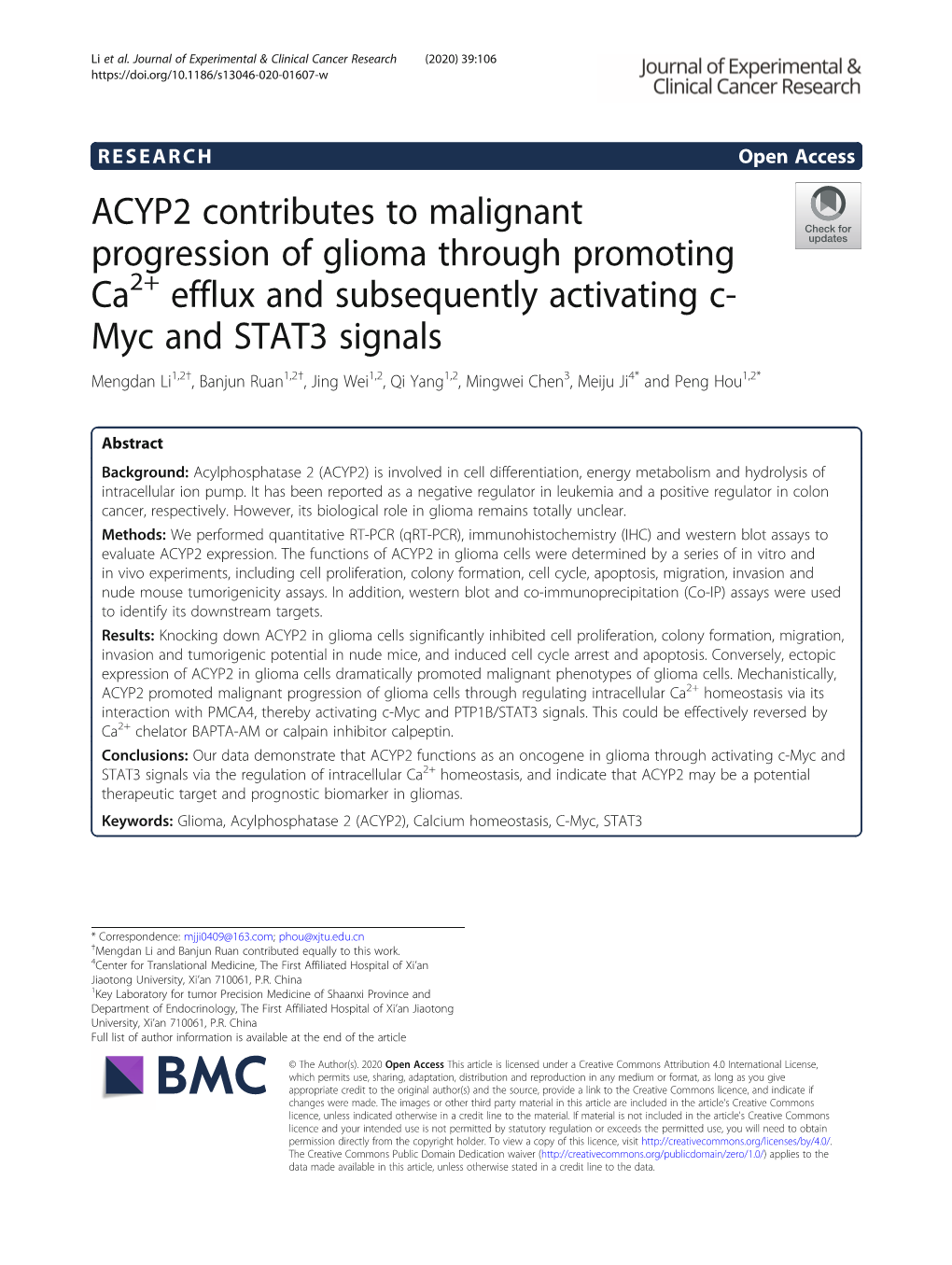 ACYP2 Contributes to Malignant Progression of Glioma Through