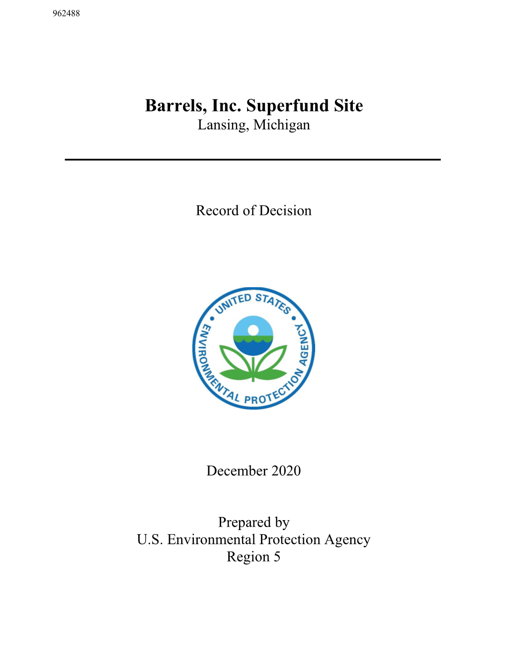 Barrels Inc Superfund Site