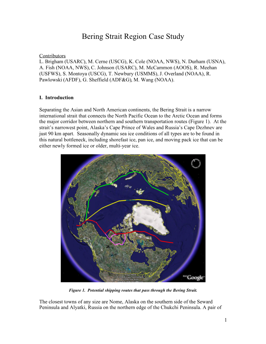 Bering Strait Region Case Study