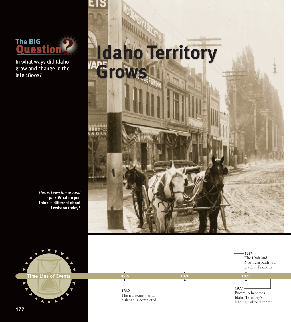 Idaho Territory Grows 175 Immigrants Help Build Railroads Workers from All Over the World Built America’S Railroads