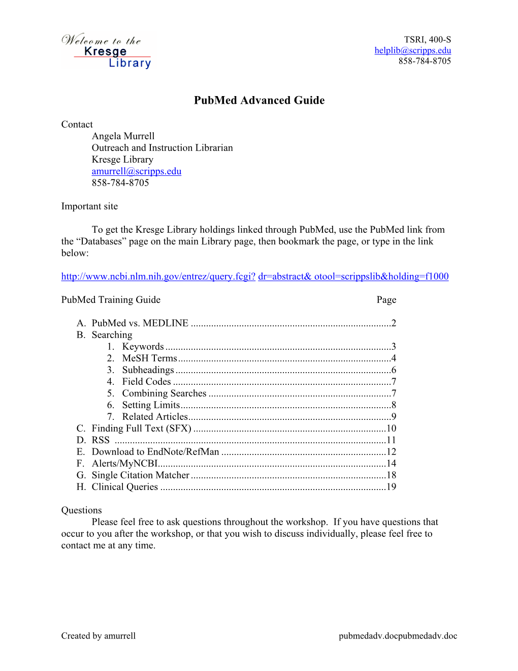 Pubmed Advanced Guide