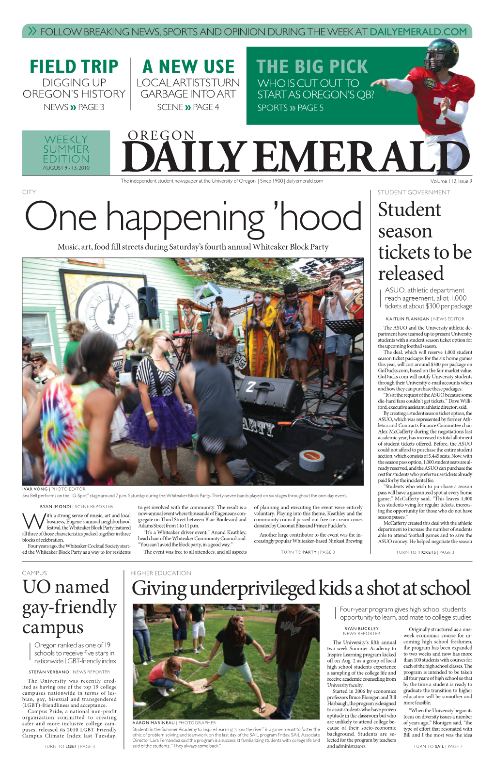 Giving Underprivileged Kids a Shot at School (Oregon Daily Emerald