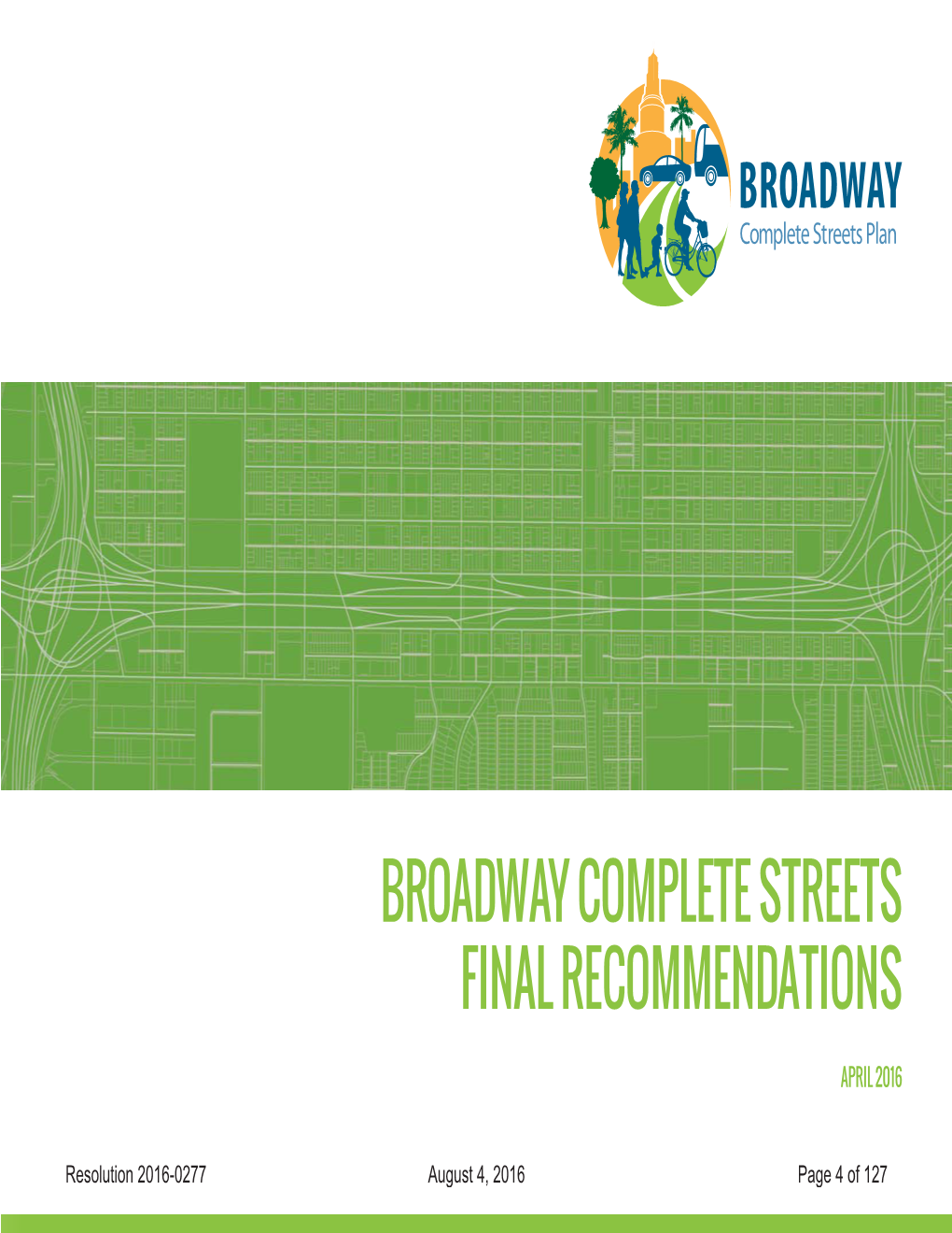 Broadway Complete Streets Final Recommendations