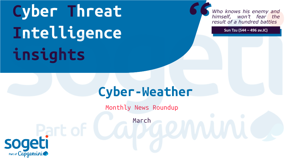 Cyber Threat Intelligence Insights