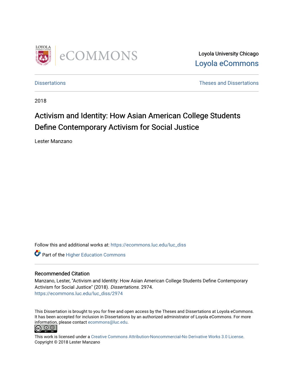 Activism and Identity: How Asian American College Students Define Contemporary Activism for Social Justice