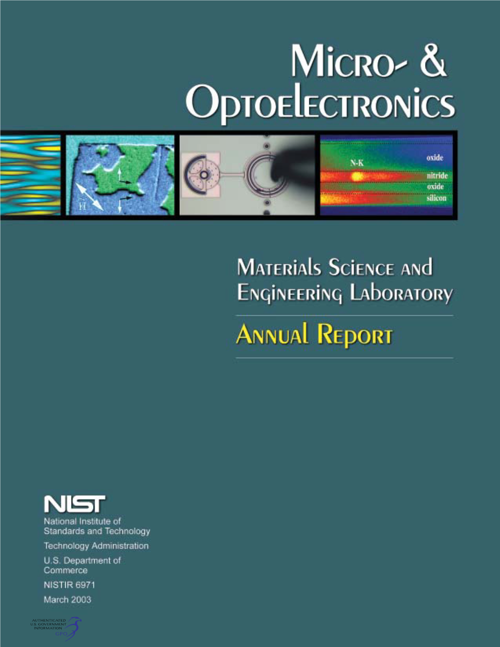 MSEL Materials for Micro-And Optoelectronics