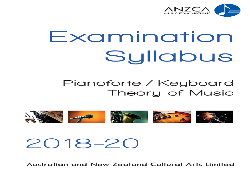 ANZCA Piano Syllabus 2018-20