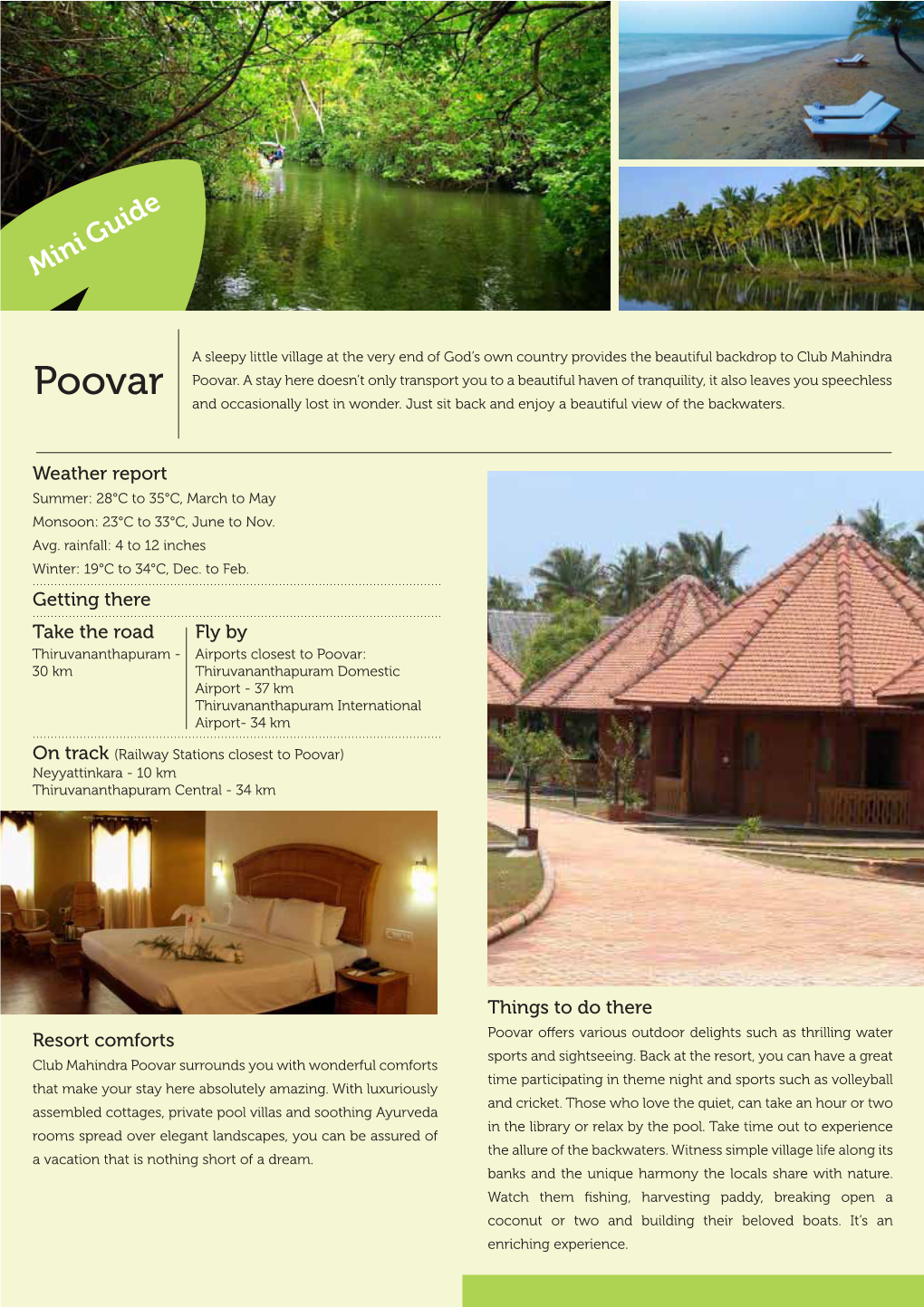 Poovar Fact Sheet