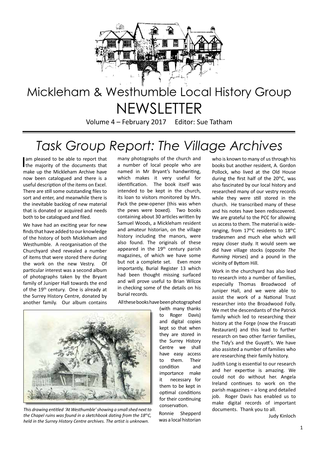 Mickleham & Westhumble Local History Group, Mickleham, Dorking