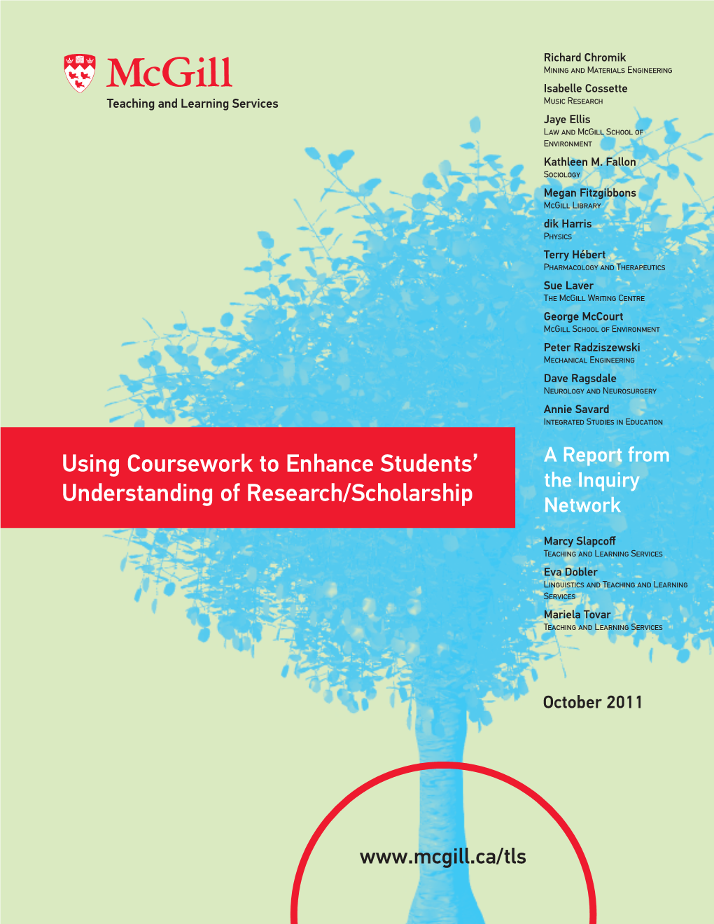 Using Coursework to Enhance Students' Understanding of Research/Scholarship