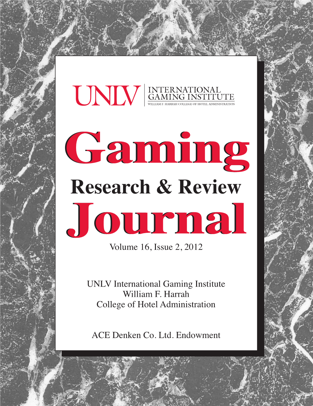 UNLV Gaming Research & Review Journal