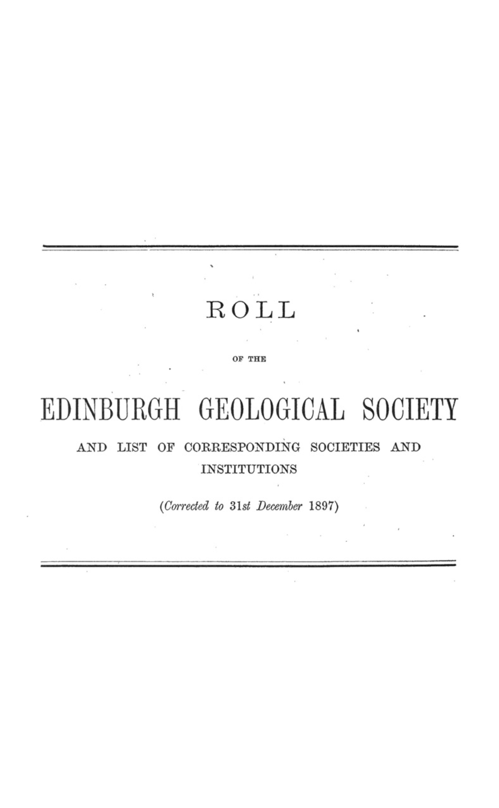 Edinburgh Geological Society