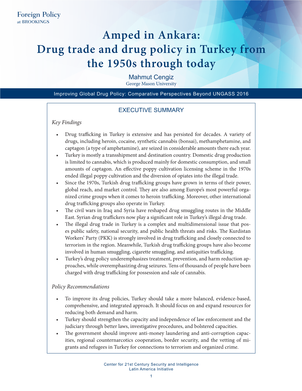 Amped in Ankara: Drug Trade and Drug Policy in Turkey from The