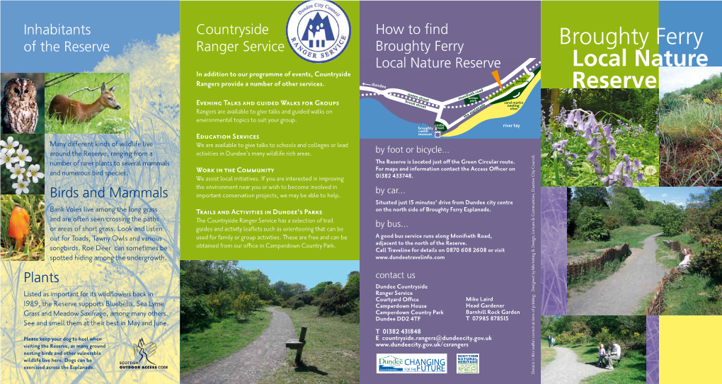 Broughty Ferry Local Nature Reserve Leaflet