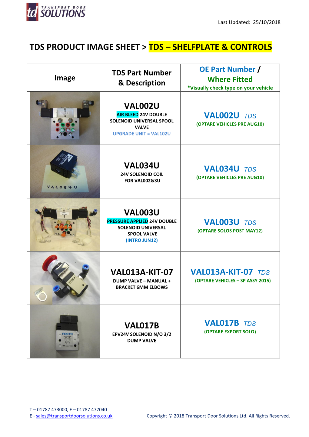 TDS PRODUCT IMAGE SHEET &gt;