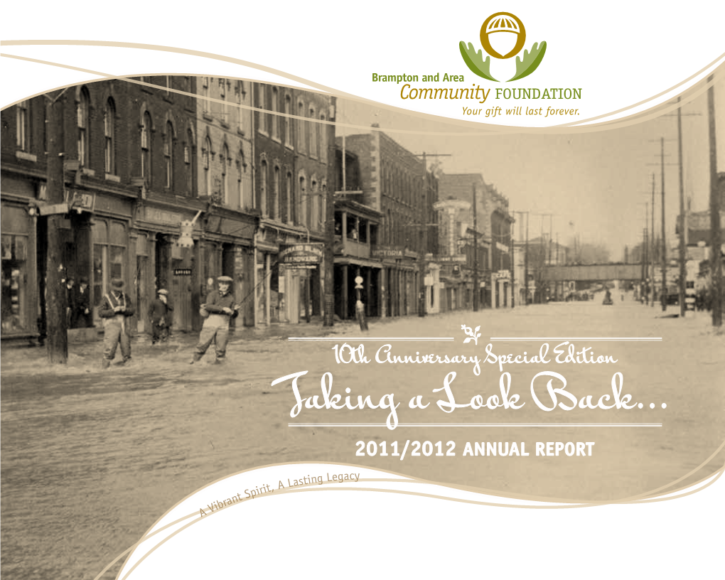 Taking a Look Back... 2011/2012 ANNUAL REPORT