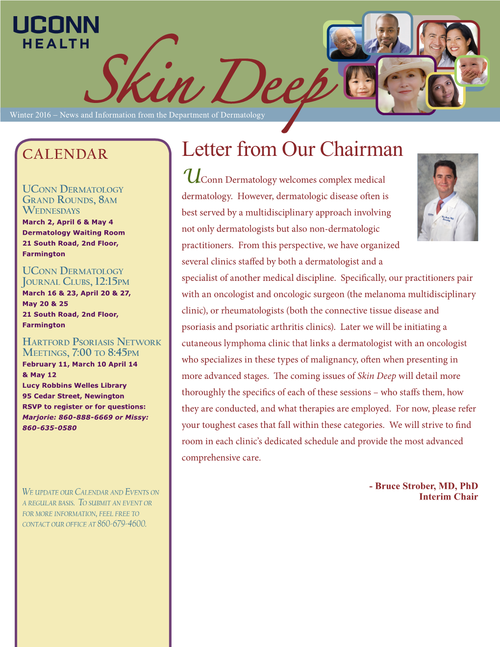 Skin Deep Newsletter, Winter 2016