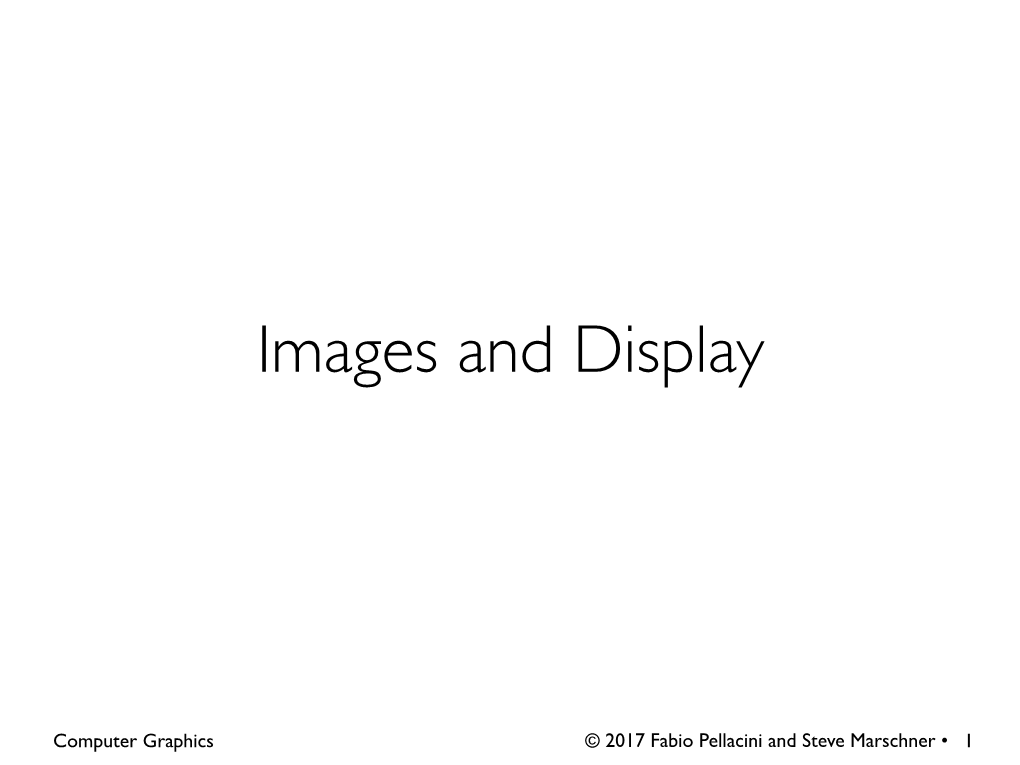 Images and Display