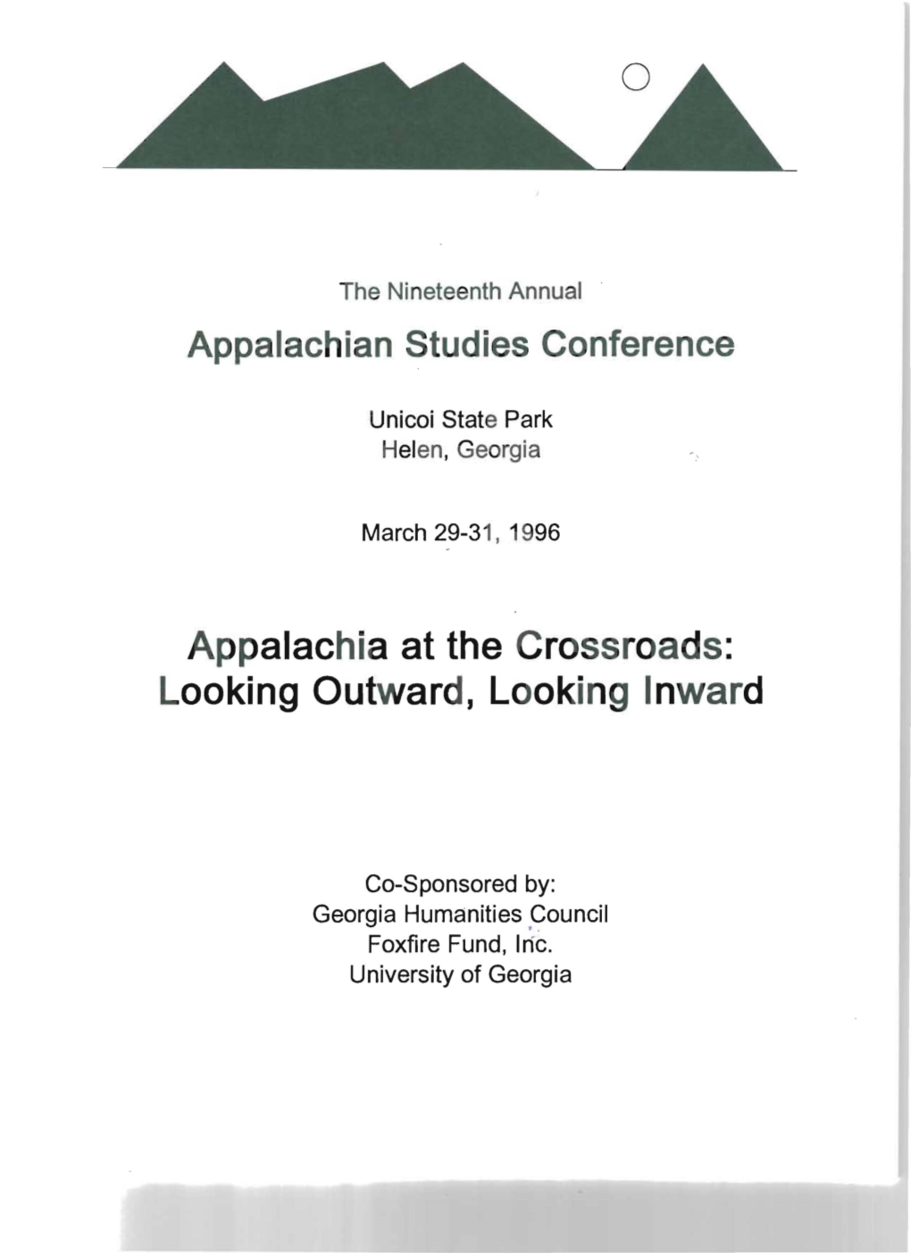 1996 Conference Program