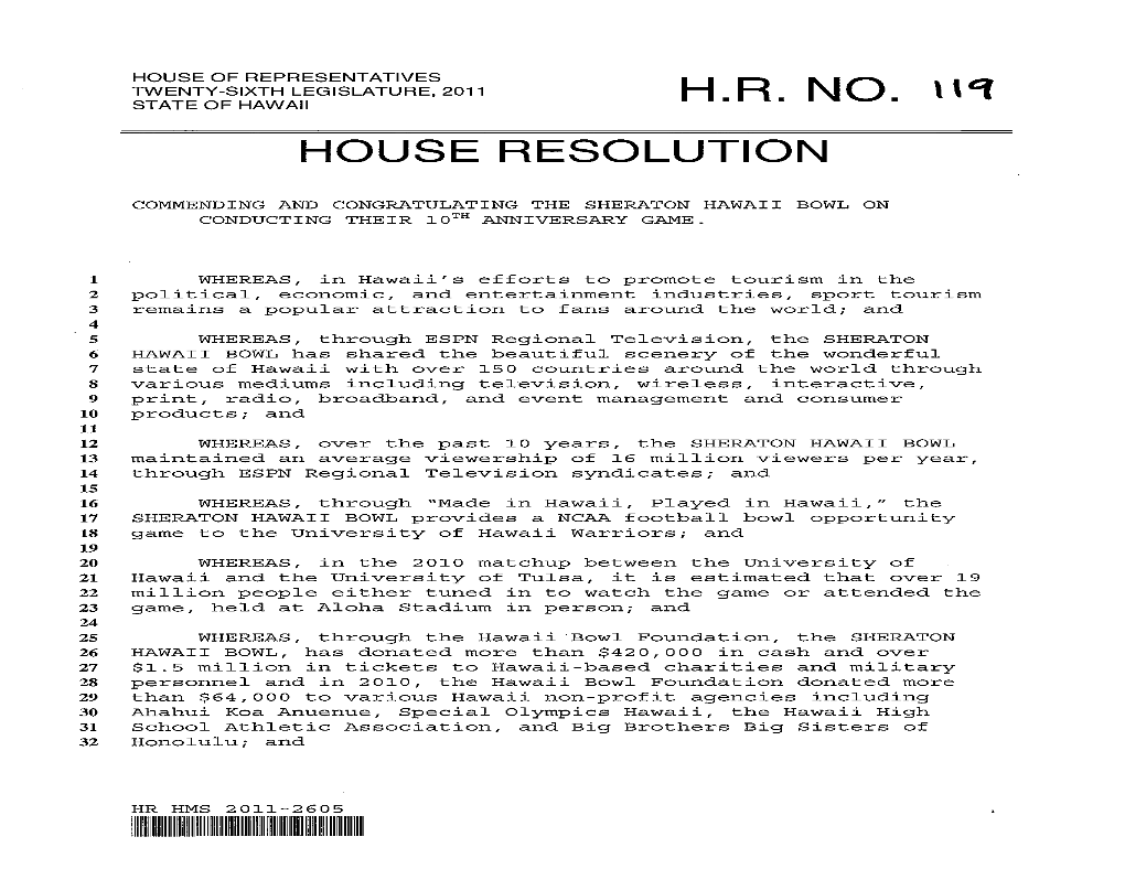 House Resolution