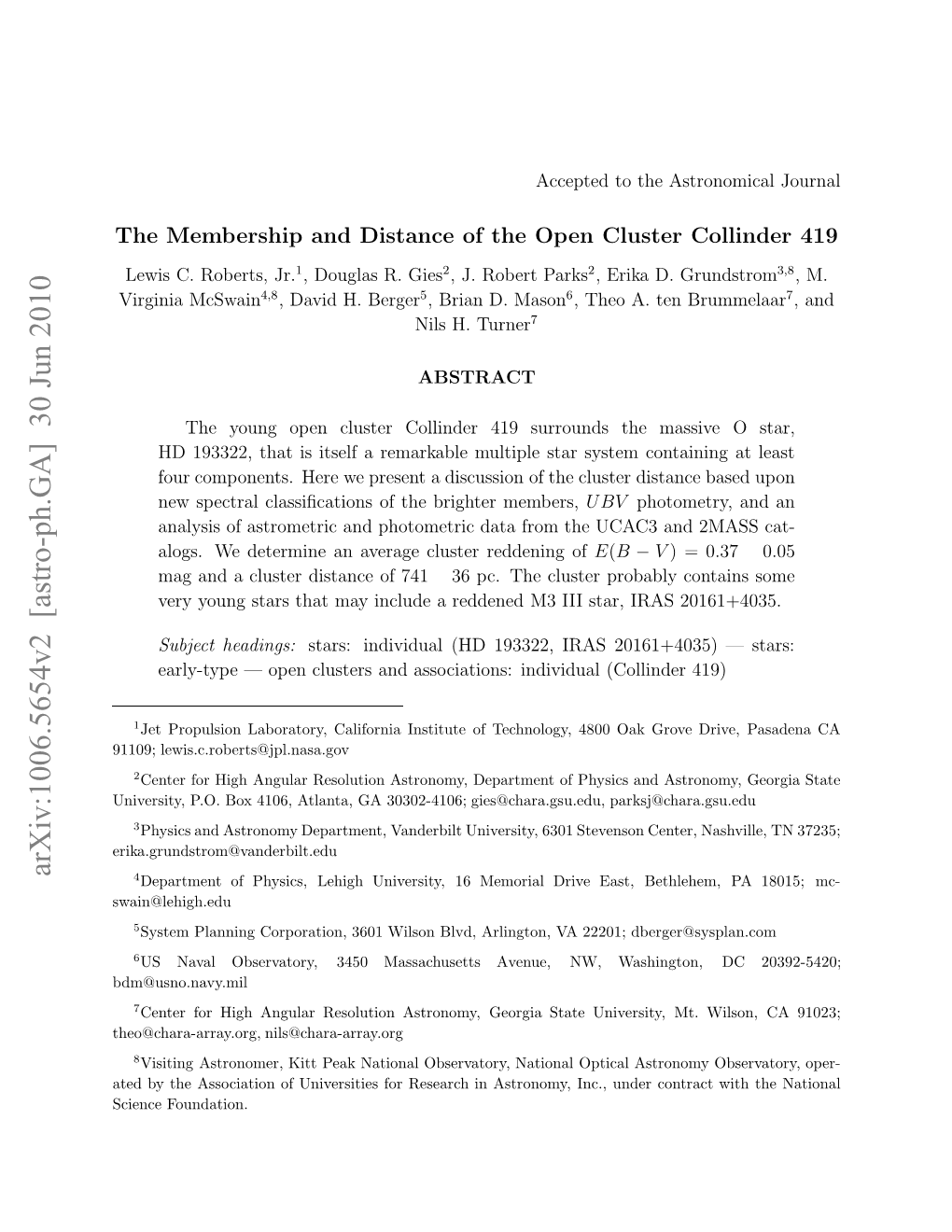 The Membership and Distance of the Open Cluster Collinder