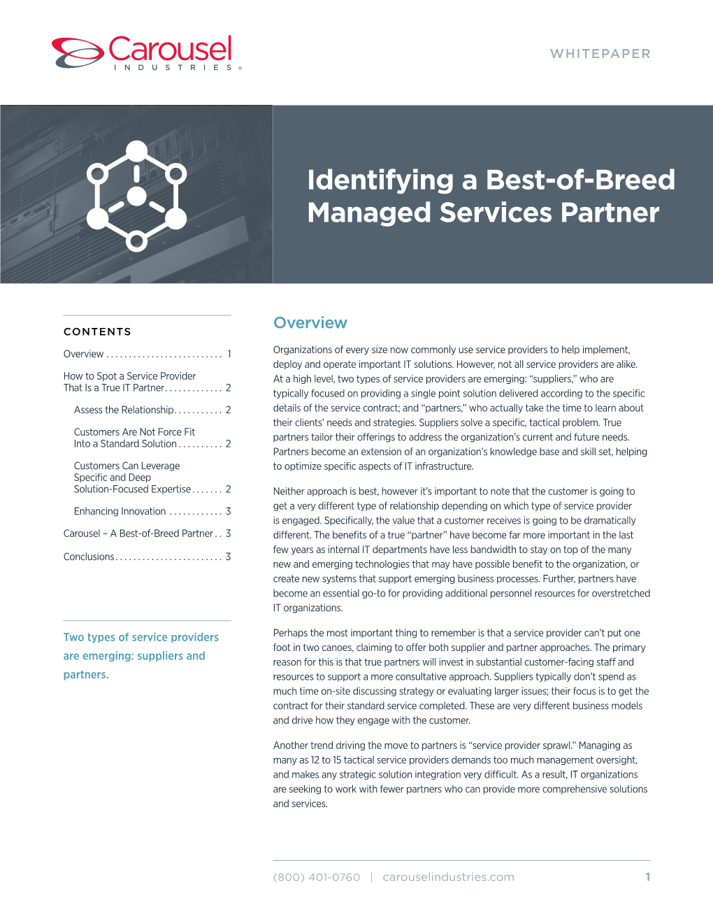 Identifying a Best-Of-Breed Managed Services Partner