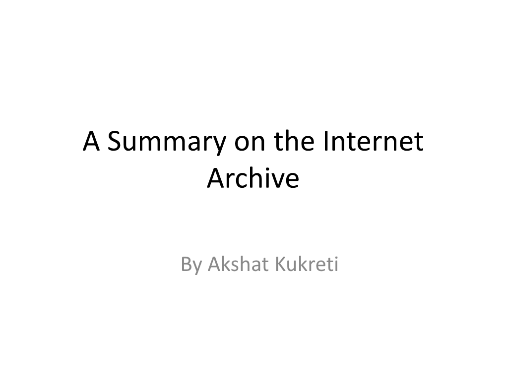 Reading-The Internet Archive-PDF