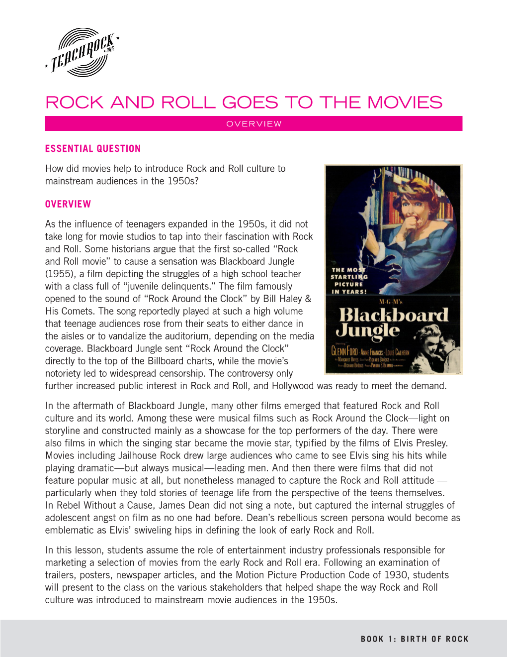 Rock and Roll Goes to the Movies