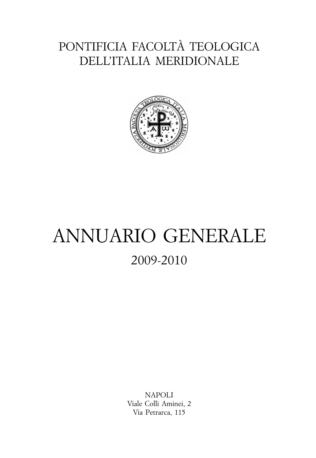 Annuario Generale 2009-2010