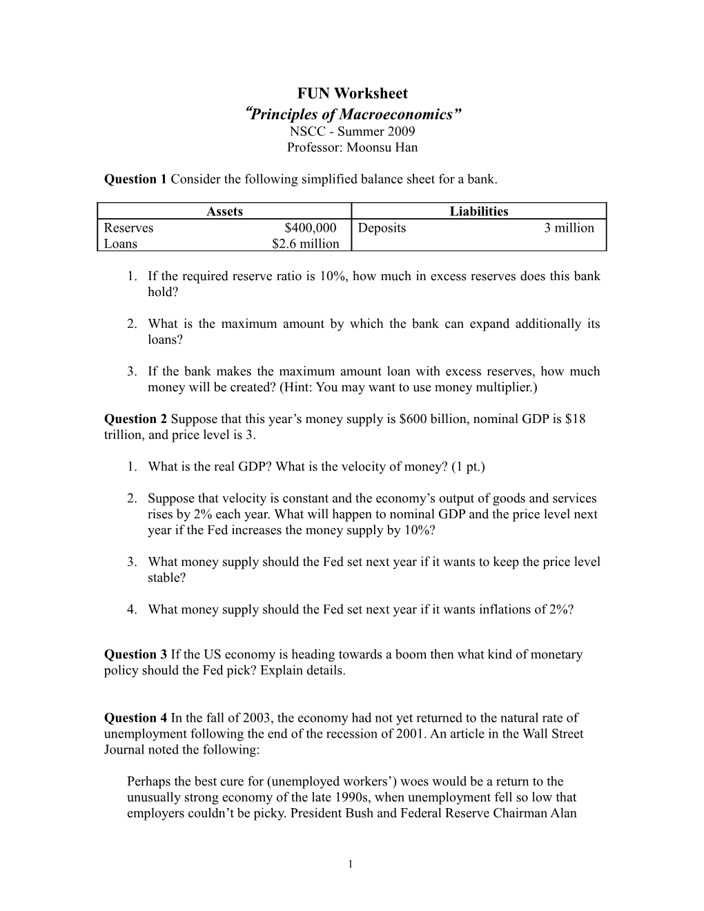 Econ 1102: Principles of Macroeconomics s2