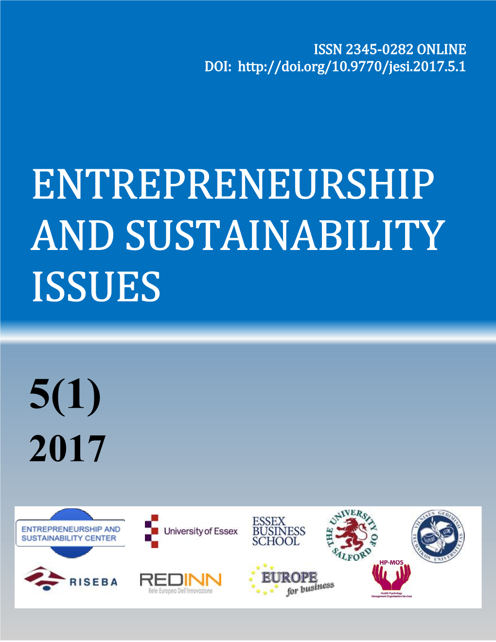 Entrepreneurship and Sustainability Issues 5(1): 9-22