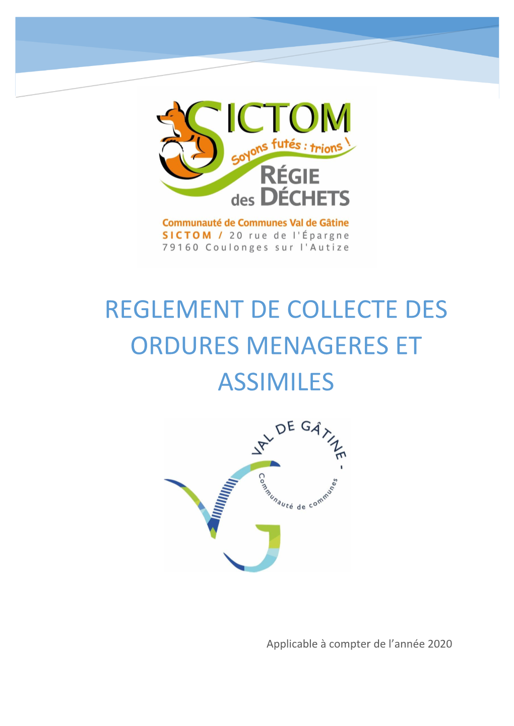 Reglement De Collecte Des Ordures Menageres Et Assimiles