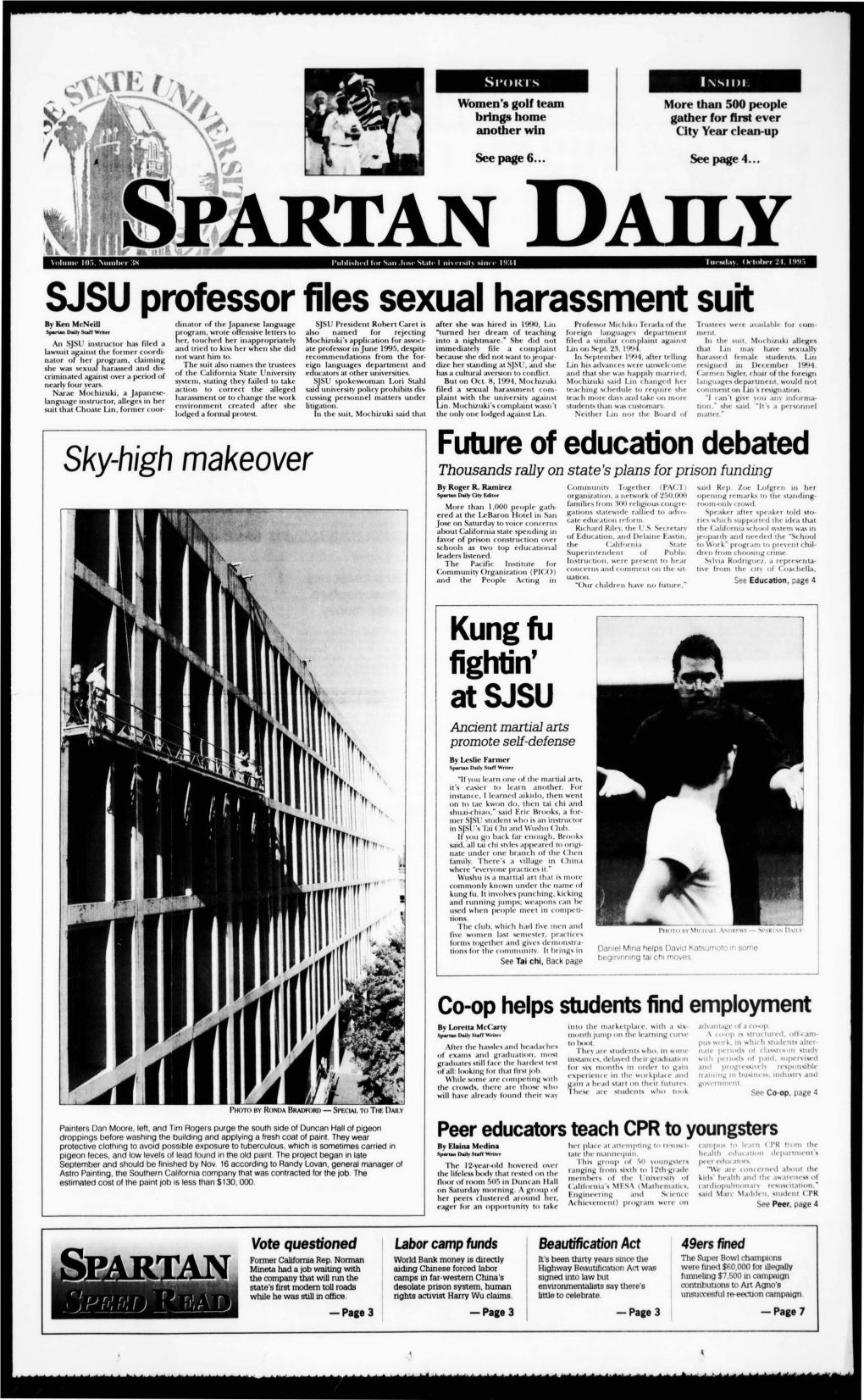 SJSU Professor Files Sexual Harassment Suit