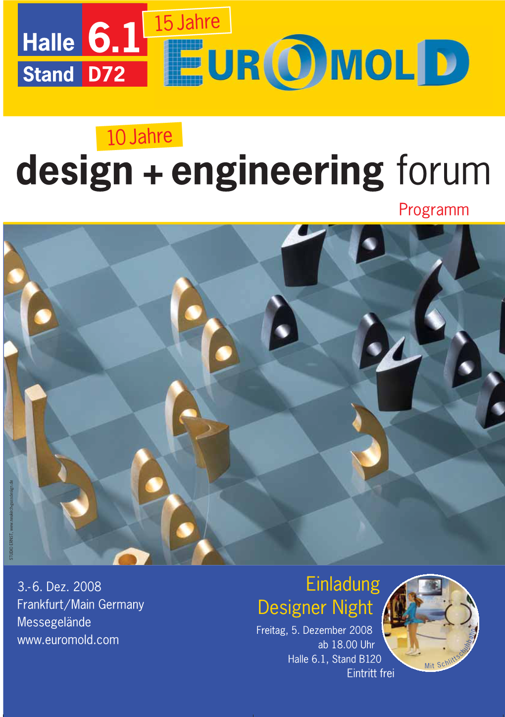 Design + Engineering Forum Programm STUDIO ERNST